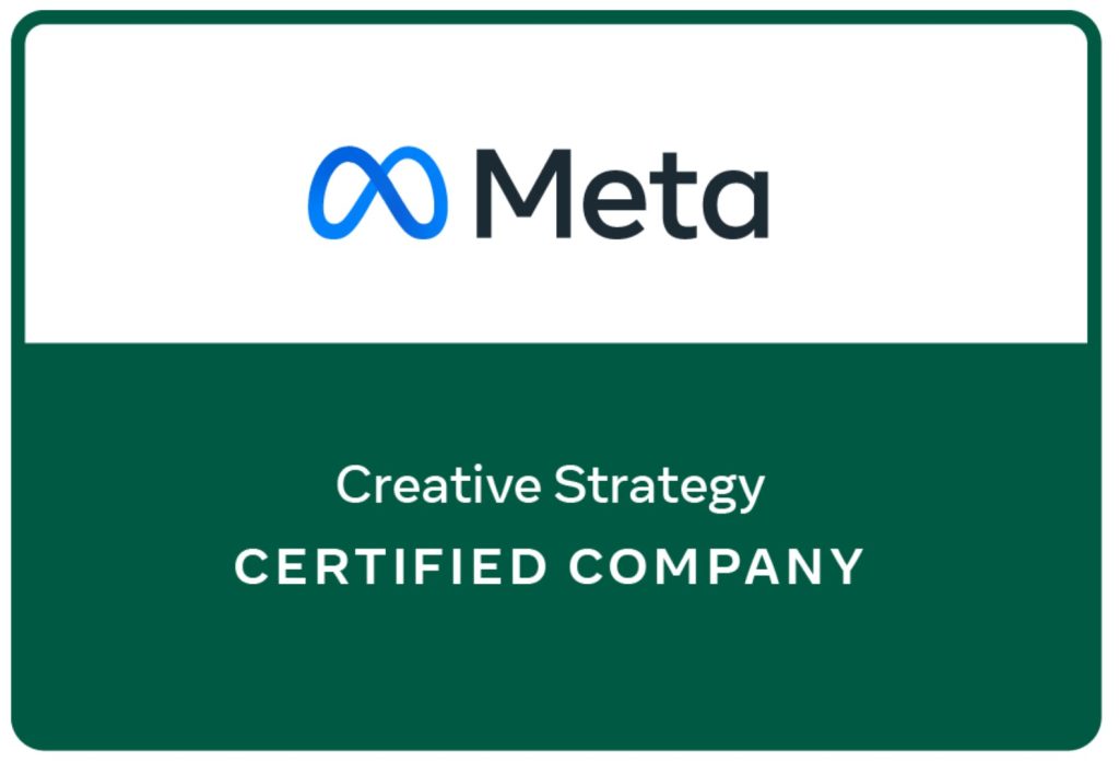 Meta creative strategy certified logo badge icon