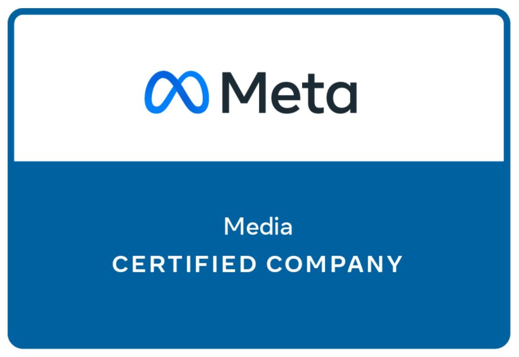 Meta Media certified company badge icon logo