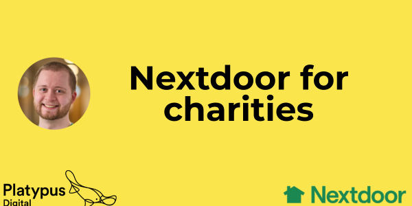 Nextdoor for charities Platypus Digital