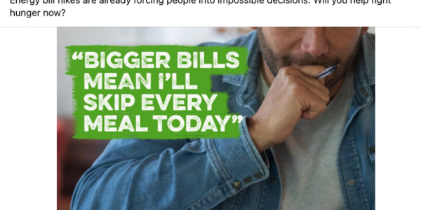 Trussell trust cover image Meta ad example