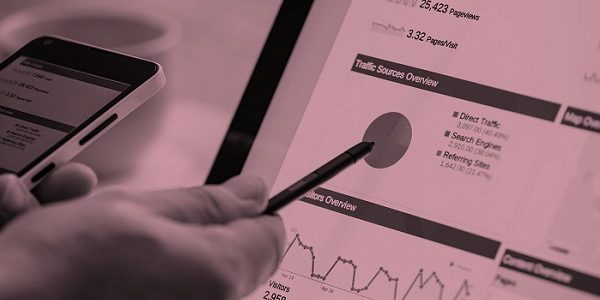 Image of graphs and figures for digital investment, charitiy's money problem